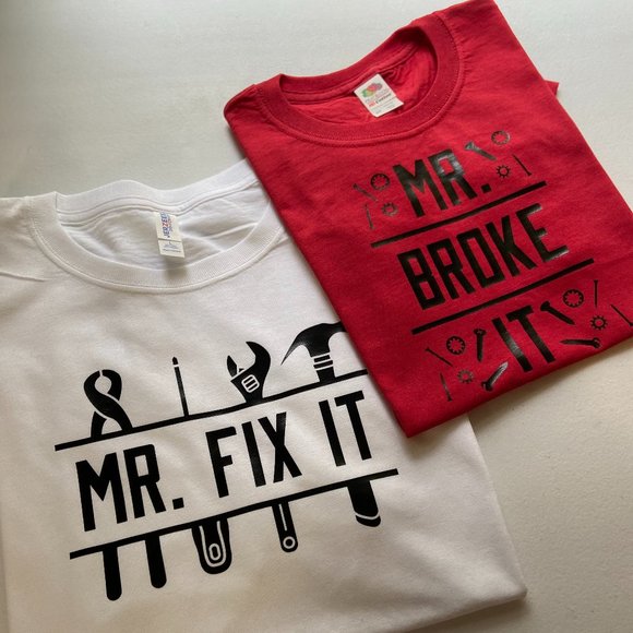 Other - Custom Father & Son (2) T-shirts NWT Child XS - Father L